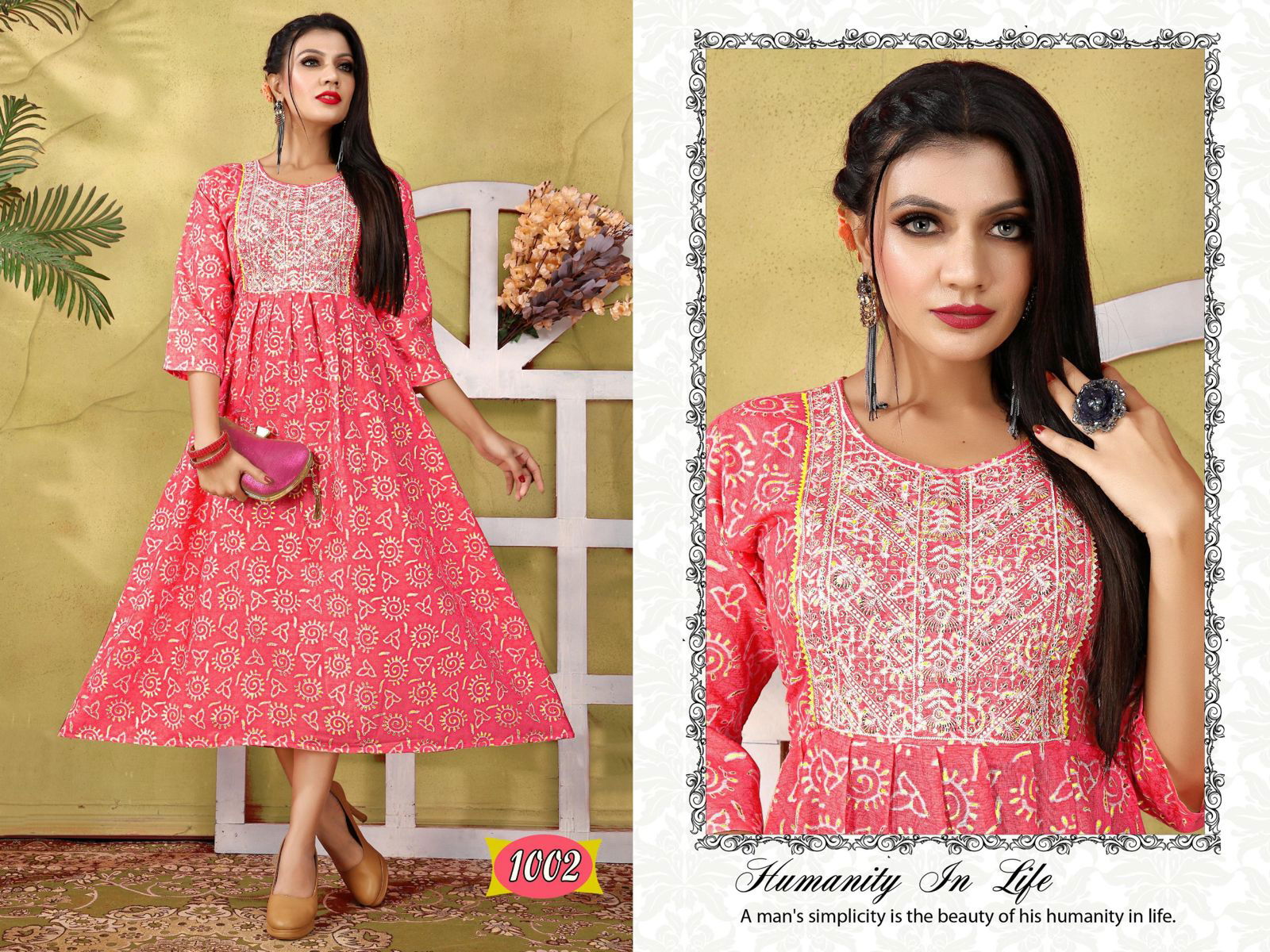 Golden Britt 1 New Designer Fancy Wear Anarkali Kurti Collection